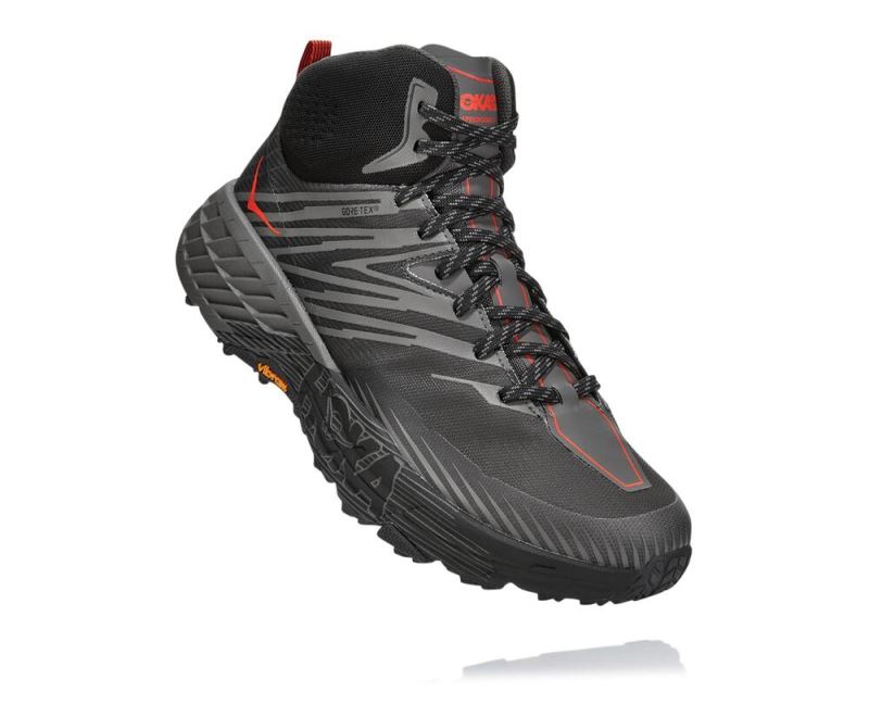 Hoka One One Speedgoat Mid GORE-TEX 2 Homem - Sapatos De Caminhada Cinzentas Escuro / Cinzentas Escu